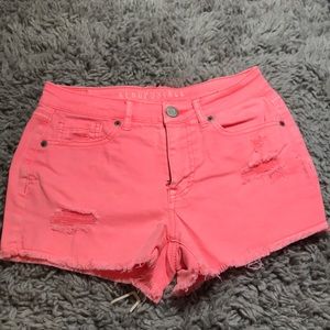 Aeropostale pink jean shorts